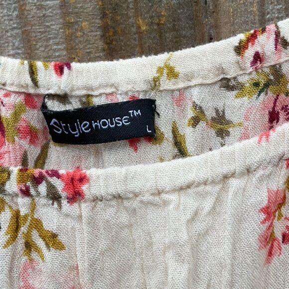 Take 50% OFF- Style House Floral Mini Dress, Size-L - Picture 5 of 6
